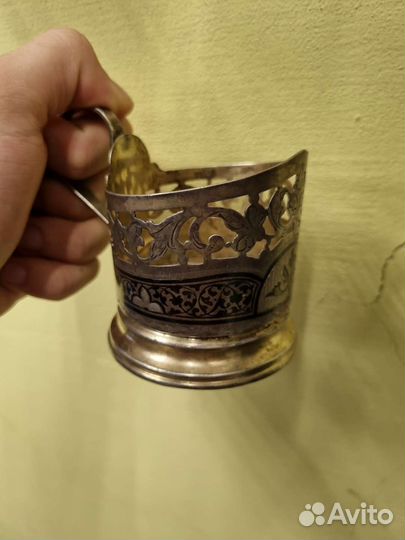 Подстаканники СССР серебро 875