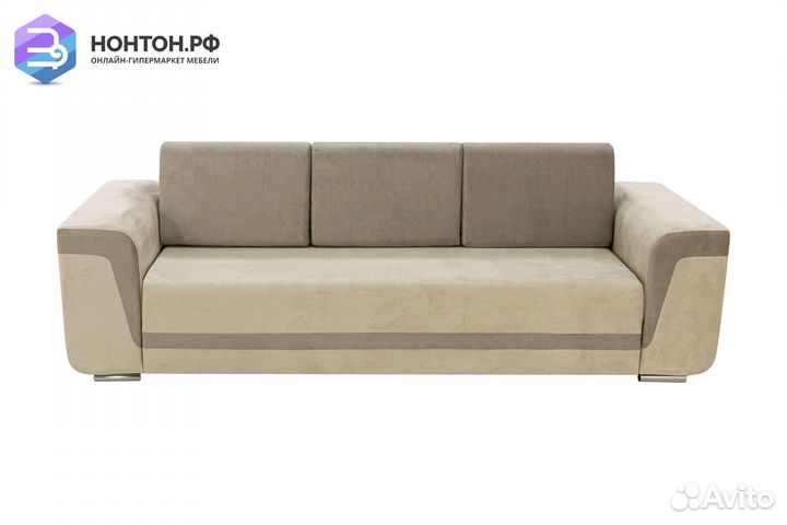 Диван еврокнижка Марракеш бежевый / коричневый