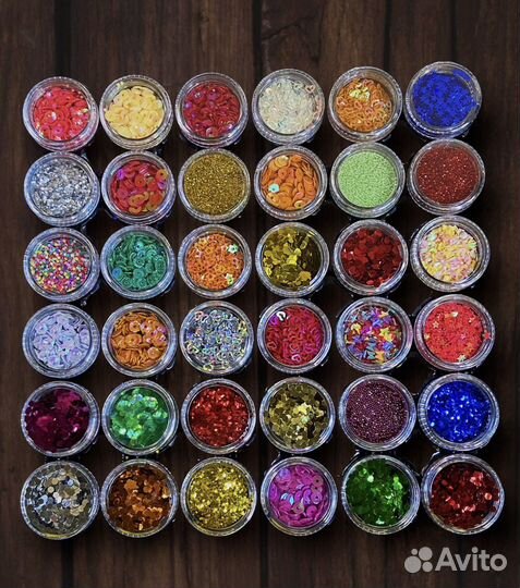 Пайетки, блестки для маникюра