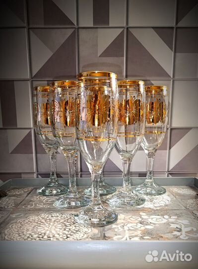 Фужеры бокалы для шампанского Турция