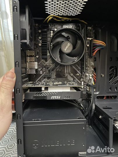 Ryzen 3 1200+gt1030+материнка