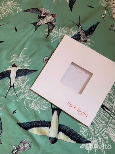 Шелковый платок lips&brain 