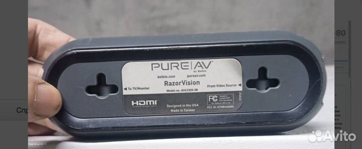 Кабель hdmi Belkin Pure AV Razor Vision 2.4 m