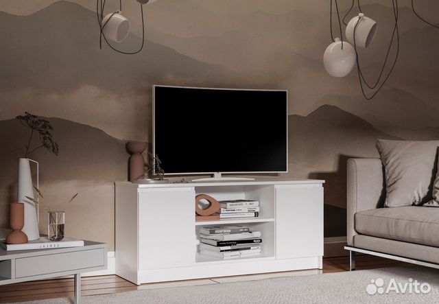 Тумба под тв Мори мтв 1200.1 Белый