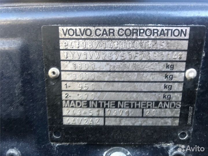 Разбор на запчасти Volvo S40 / V40