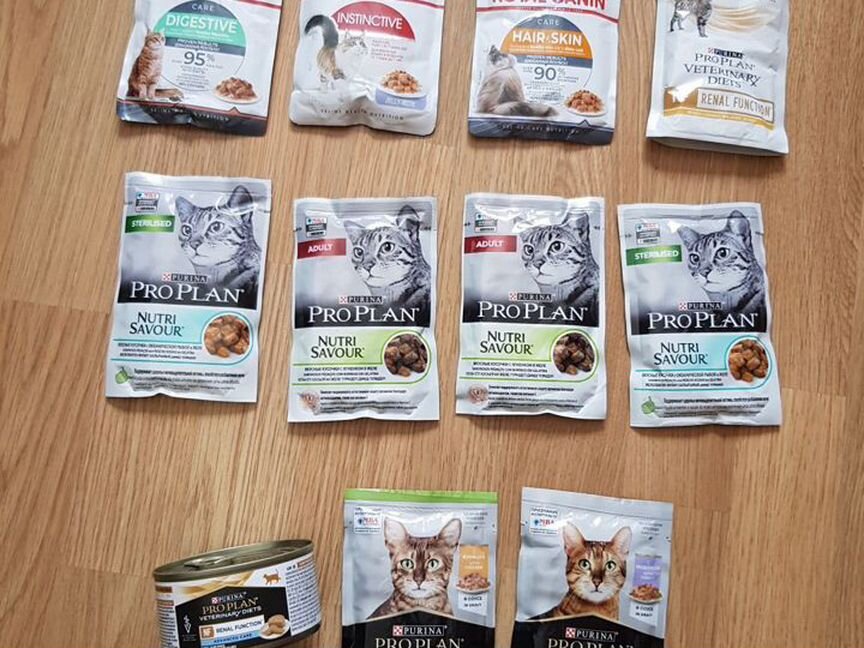 Влажный корм/паучи для кошек Proplan/Royal Canin