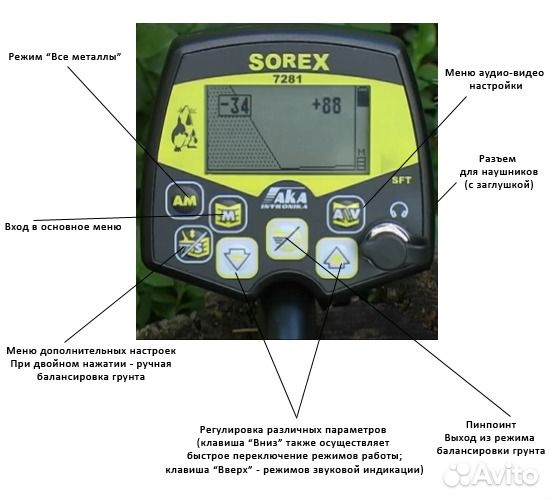Металлоискатель AKA sorex PRO(россия )