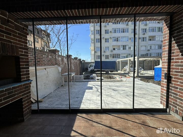 Безрамное остекление панорамное террас