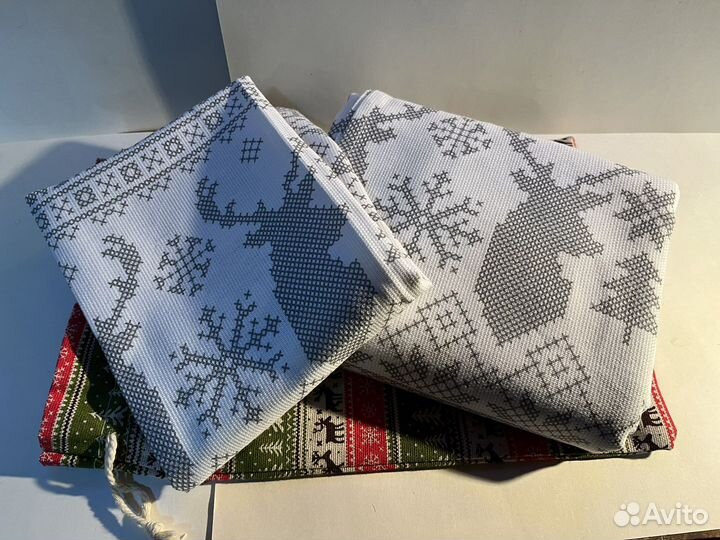 Сканди набор в мешочке полотенце и скатерть