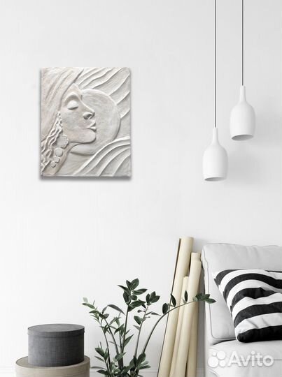 Гипсовое панно, барельеф на стене