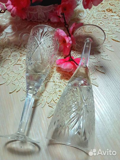 Фужеры хрустальные