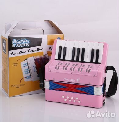 Аккордеон детский Future Star FF-17K-PK розовый