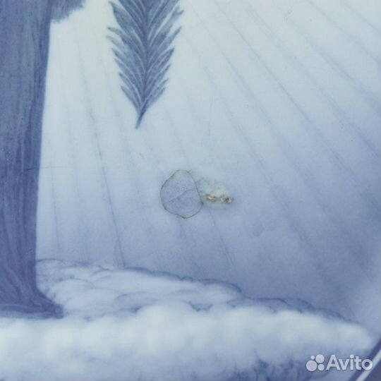 Антикварная тарелка из рождественской коллекции 