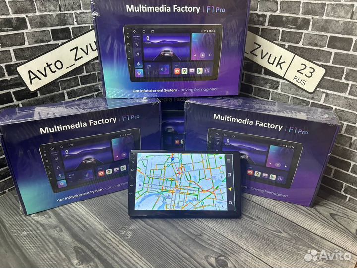 Магнитола 9 дюймов 4/64 Gb Multimedia Factory