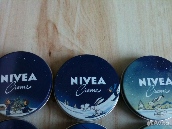 Коллекционные баночки нивея, 10 шт