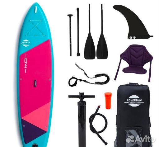 SUP Board adventum 10.4 Teal / Pink