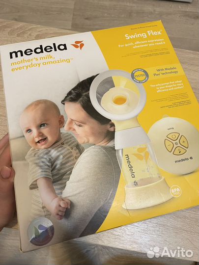 Молокоотсос электрический medela swing flex