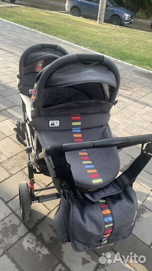 Коляска для двойни 2 в 1