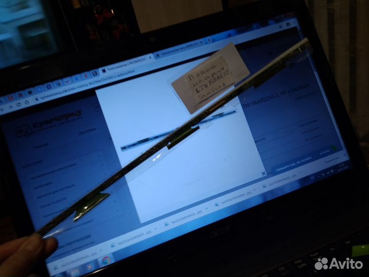 Плата матрицы LTN156AR22 ноутбука samsung