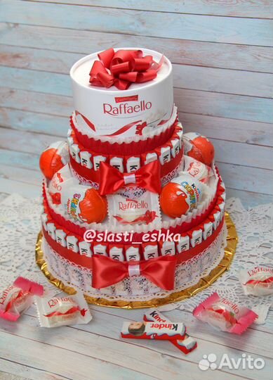 Торт из киндеров и Рафаэлло. Киндерторт
