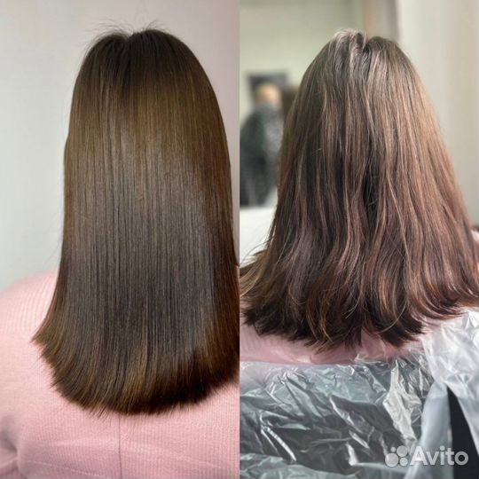 Кератиновое выпрямление, ботокс, окрашивание