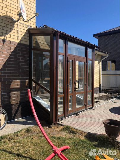 Веранда из пвх цветная