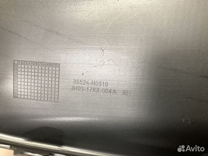 Рамка противотуманной фары правой для Kia RIO 2017