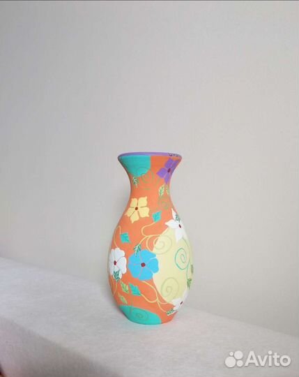 Ваза керамическая ручной работы с Кубы, 21 см