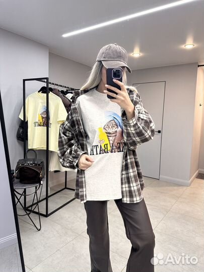 Футболка с котом W