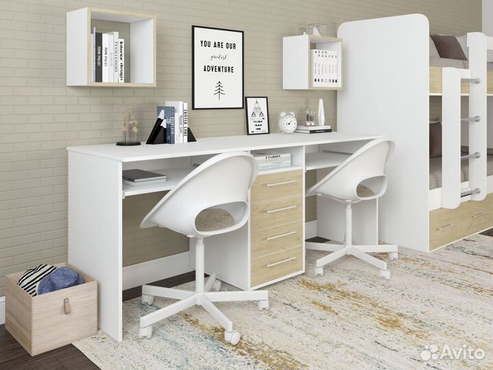 Компьютерный стол для двоих Лаворо