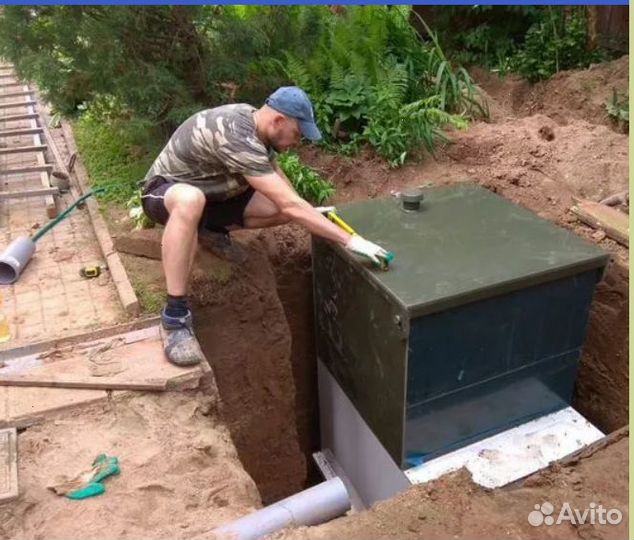 Монтаж септика + монтаж