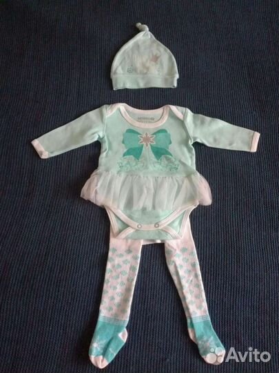 Новогоднее боди 62-68 разм