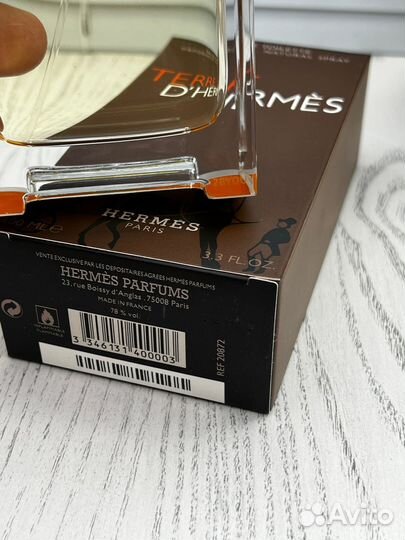 Hermes Terre d'Hermès 100 ml. духи парфюм