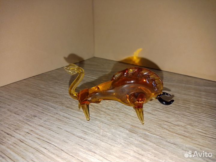 Фигурки животных стекло винтаж