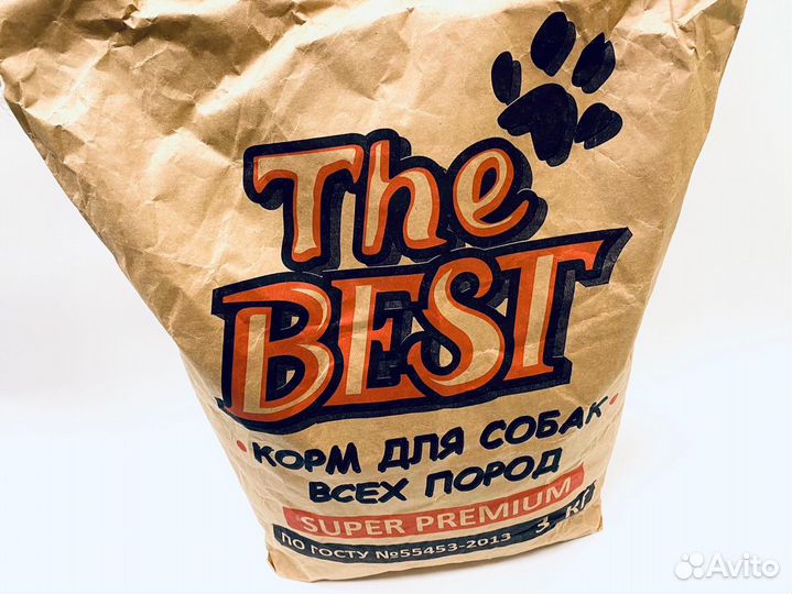 Сухой корм д/собак (супер-премиум) THE best, 15 кг