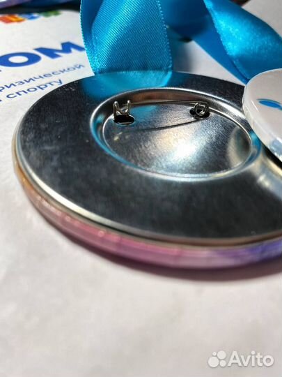 Значок-медаль спортивная гимнастика