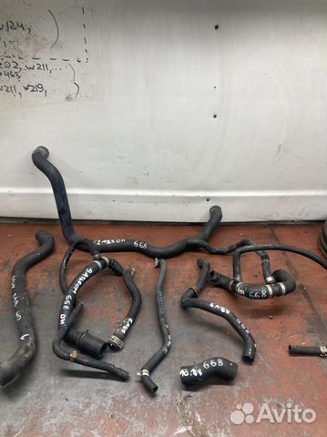 Патрубки охлаждения на Mercedes w168