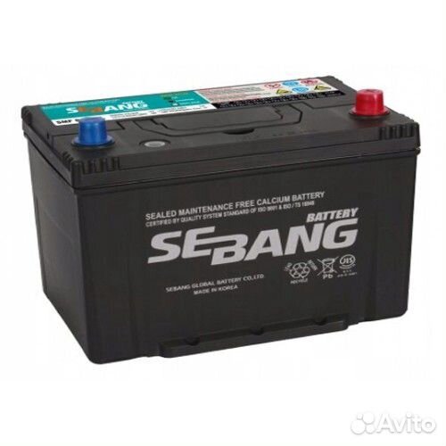 Аккумулятор 90Ah R+, L+ Sebang asia