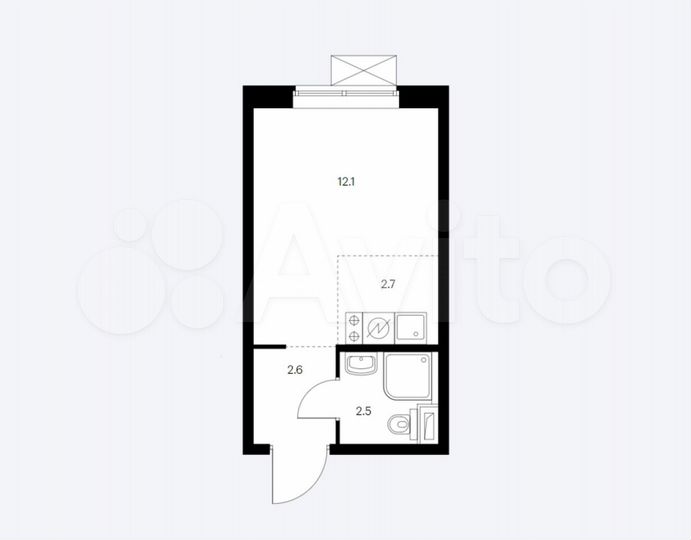Квартира-студия, 20 м², 13/33 эт.
