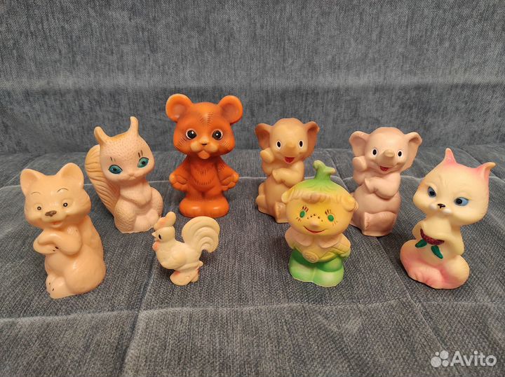 Резиновые игрушки времен СССР