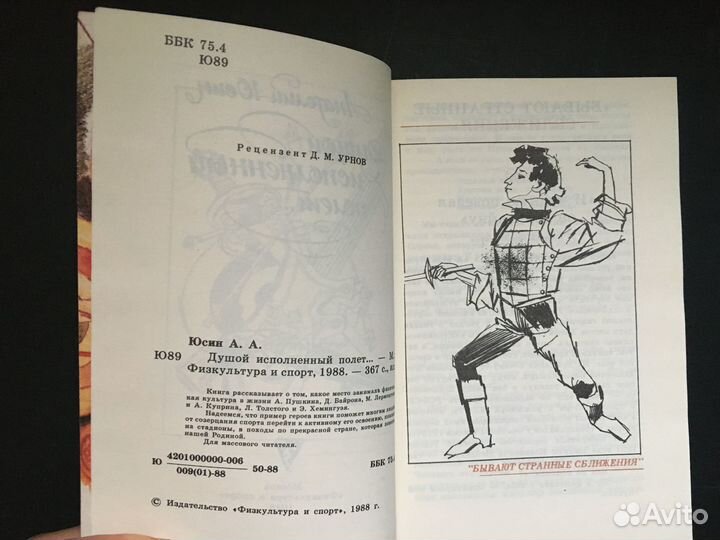 Душой исполненный полет, Юсин, писатели и спорт