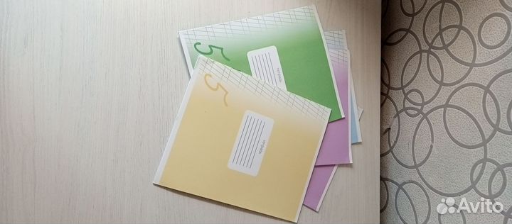 Набор тетрадей в частую косую линейку