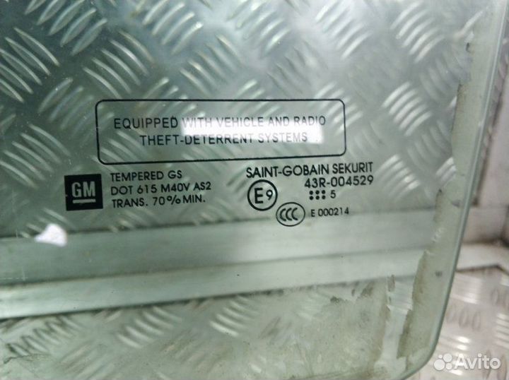 Стекло двери переднее левое Cadillac Srx LY7 2004