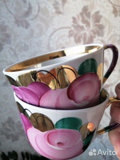 Чашка с блюдцем СССР дулево