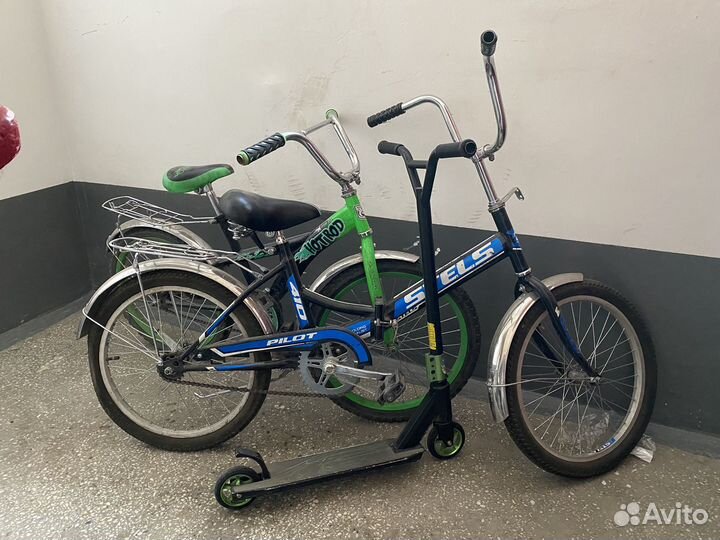 Велосепиды и трюковой самокат