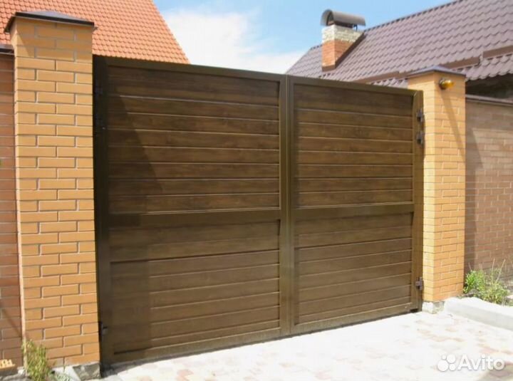 Распашные алюминиевые ворота (Prestige)