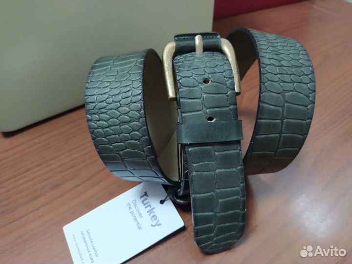 Ремень мужской кожаный