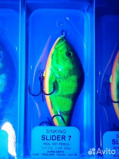 Воблер Salmo Slider 7 цвет Real Hot Perch