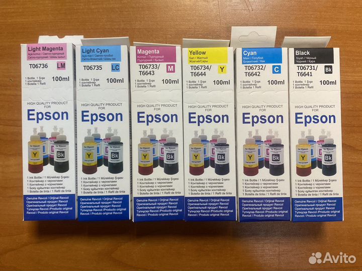 Чернила для Epson Revcol,компл.6цв.100мл