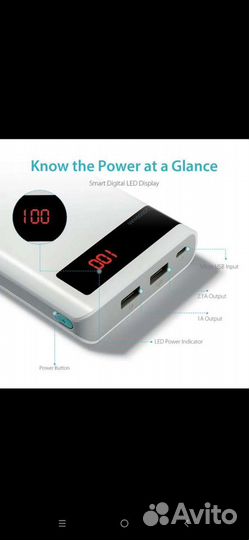 Power bank Romoss 20000 новый